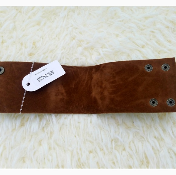 Gypsy soul stamped boho cuff bracelet - Picture 4 of 5